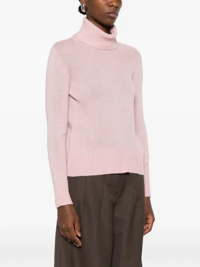 Aragona Turtleneck Sweater In Pink