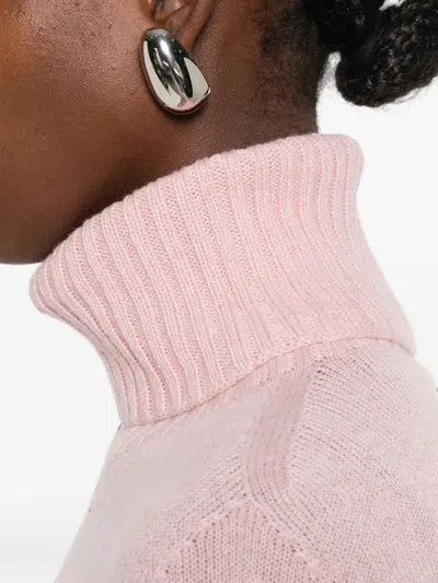 Aragona Turtleneck Sweater In Pink