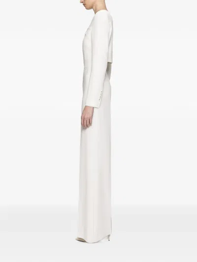 Nissa Buttoned Cropped Jacket In White