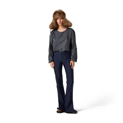 Miu Miu Technical Fabric Pants In Blue