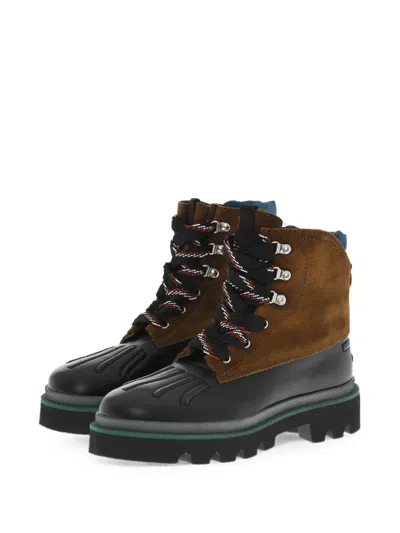 Dsquared2 Brown Solid Mountain Boots In Multi