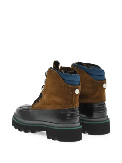 Dsquared2 Brown Solid Mountain Boots In Multi