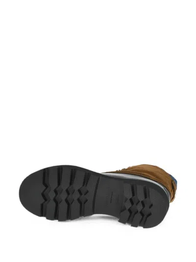Dsquared2 Brown Solid Mountain Boots In Multi