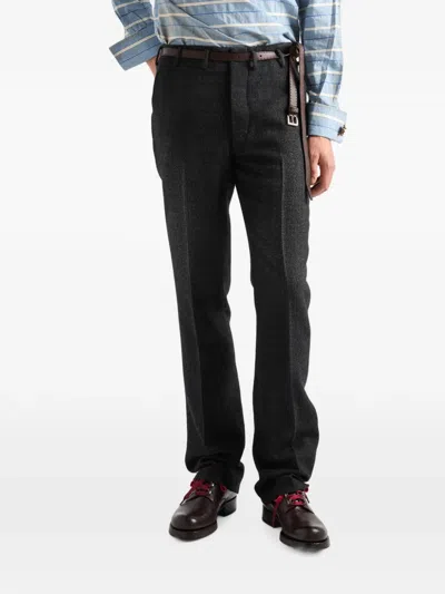 Prada Wool Pants In Black