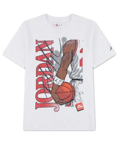 Jordan Big Kids' Jumpman Hip Rest T-shirt In White
