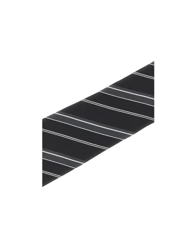 Tom Ford Mens Tie Diagonal Stripe Pattern Design In Black