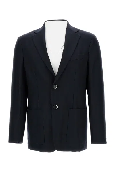 Barena Venezia Tailored Wool Blend Barena Jacket With Classic Notch Lapel In Multi