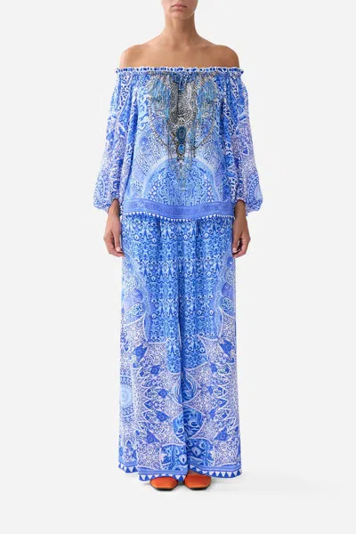 Camilla Tuck Front Pant The Bosphorous In Blue