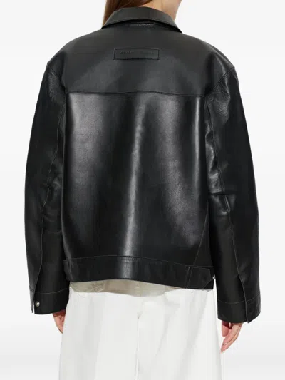 Samsoe & Samsoe Sastevie Leather Jacket In Black