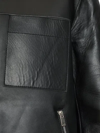 Samsoe & Samsoe Sastevie Leather Jacket In Black