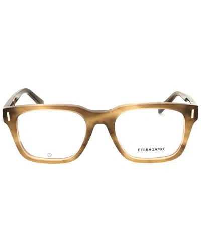 Ferragamo Unisex 54mm Optical Frames In Brown