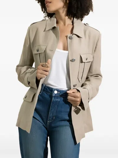Antonelli Eve Button-up Jacket In Neutral