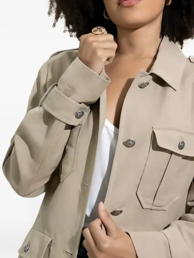 Antonelli Eve Button-up Jacket In Neutral
