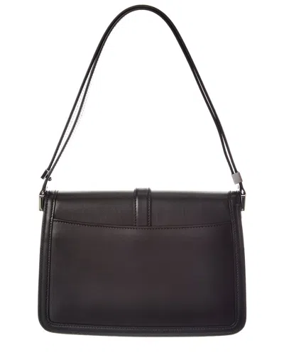 Max Mara Bianca Leather Shoulder Bag In Black