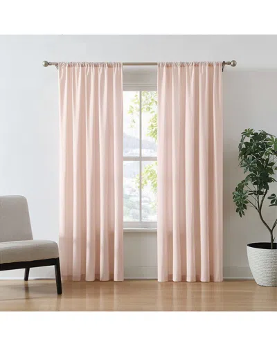 Brooklyn Loom Solid Cotton Percale Window Curtain Pair