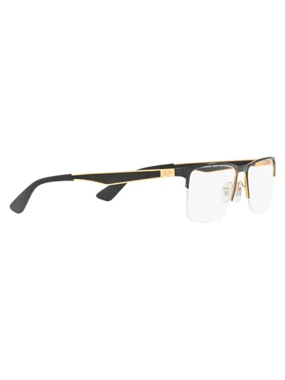Ray Ban Ray-ban 54mm Semi Rimless Rectangular Optical Glasses In Black