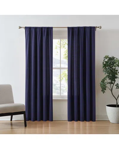 Brooklyn Loom Solid Cotton Percale Window Curtain Pair