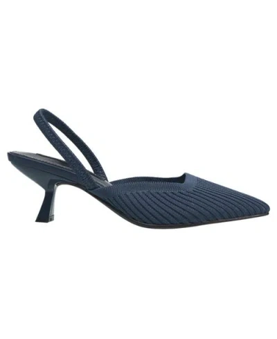 French Connection Coco Slingback Kitten Heel In Blue