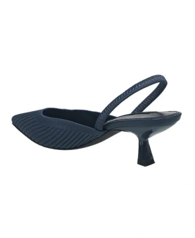 French Connection Coco Slingback Kitten Heel In Blue
