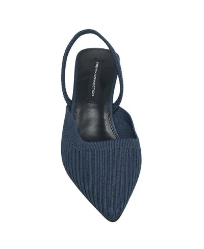 French Connection Coco Slingback Kitten Heel In Blue