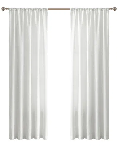 Cannon Solid Cotton Percale Window Curtain Pair