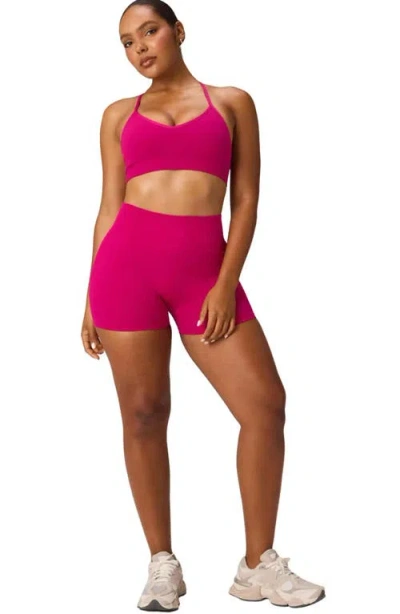 Fabletics Seamless Scrunch 4'' Short In Brown