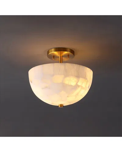 Jonathan Y Celine Semi Flush Mount In Gold