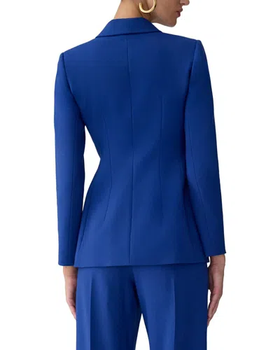 Carolina Herrera Single-breasted Lapel Jacket In Blue
