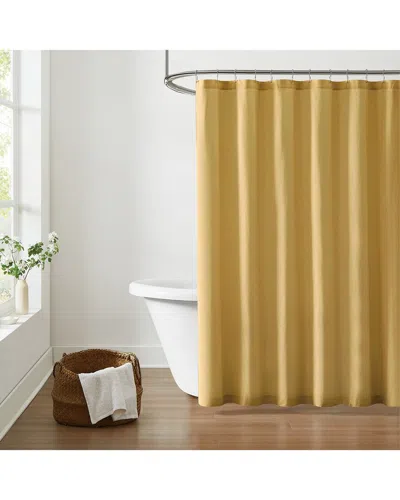 Brooklyn Loom Solid Cotton Percale Shower Curtain