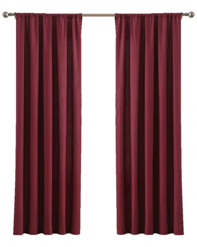 Brooklyn Loom Solid Cotton Percale Window Curtain Pair