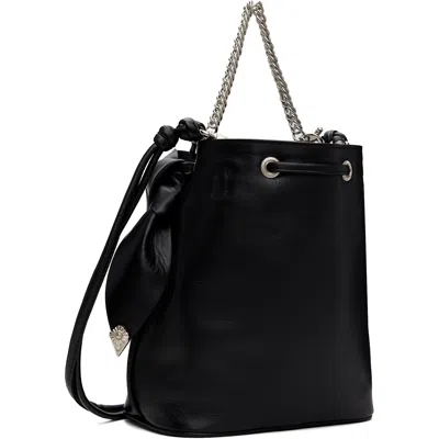 Toga Pulla Black Drawstring Shoulder Bag In Black