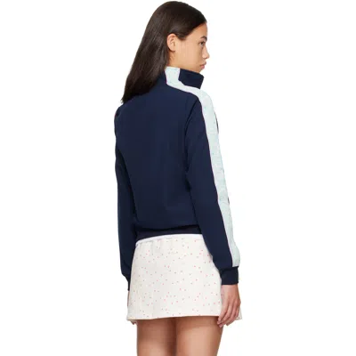 Sandy Liang Navy Lia Jacket In Blue
