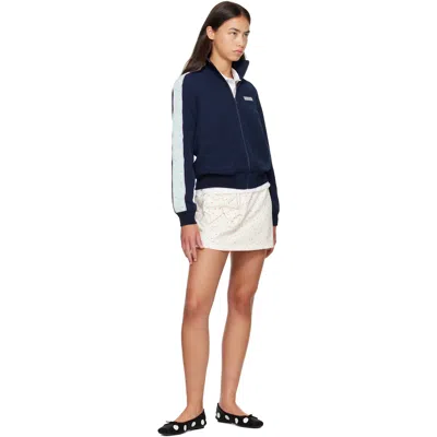 Sandy Liang Navy Lia Jacket In Blue