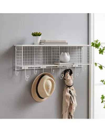 Linon 4-cubby Wall Shelf In White