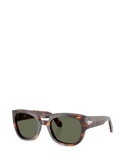 Persol Tortoiseshell-effect Rectangle-frame Sunglasses In Multi