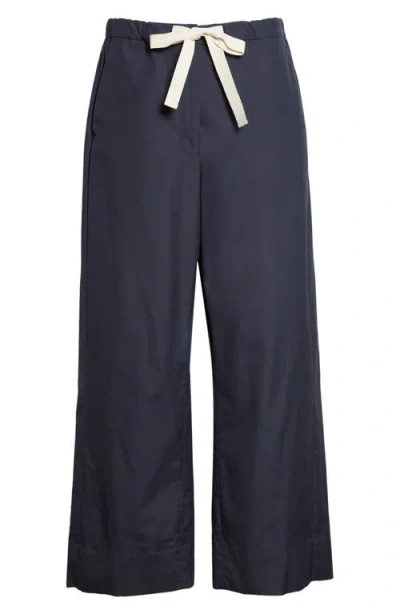 Max Mara Argento Drawstring Trousers In Blue