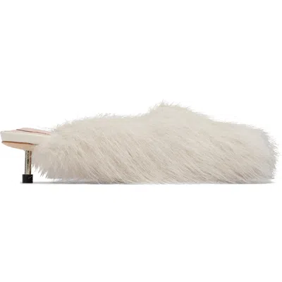 Simone Rocha Leather-trimmed Mules In White
