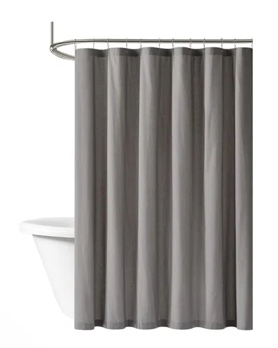 Brooklyn Loom Solid Cotton Percale Shower Curtain
