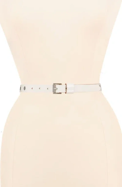 Allsaints Flat Stud Leather Belt In Multi