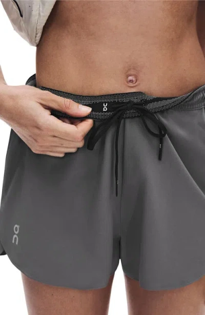 On Performance 3 Inch Training Shorts In Gray