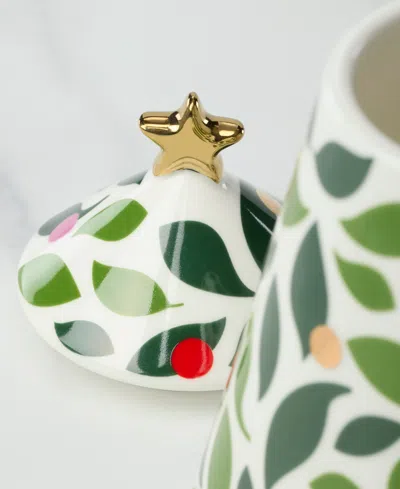 Kate Spade Evergreen Figural Tree Lidded Mug In Multi