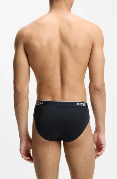 Hugo Boss Boss Assorted 3-pack Power Stretch Cotton Briefs In Multi