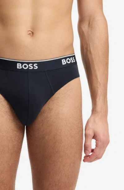 Hugo Boss Boss Assorted 3-pack Power Stretch Cotton Briefs In Multi