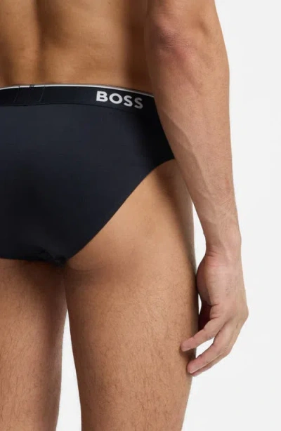 Hugo Boss Boss Assorted 3-pack Power Stretch Cotton Briefs In Multi