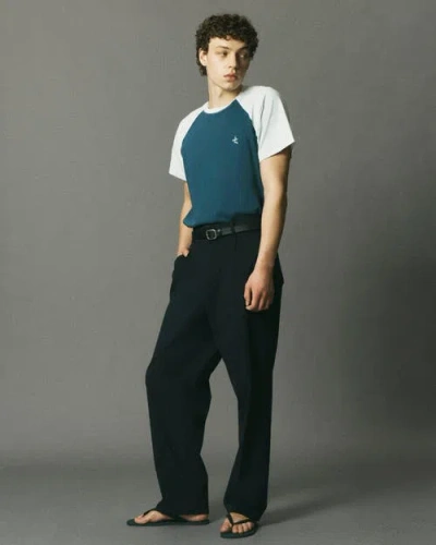 Le Pere Le Père Raglan Tee In Blue