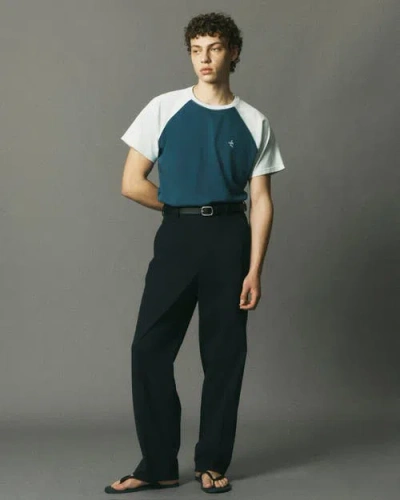 Le Pere Le Père Raglan Tee In Blue