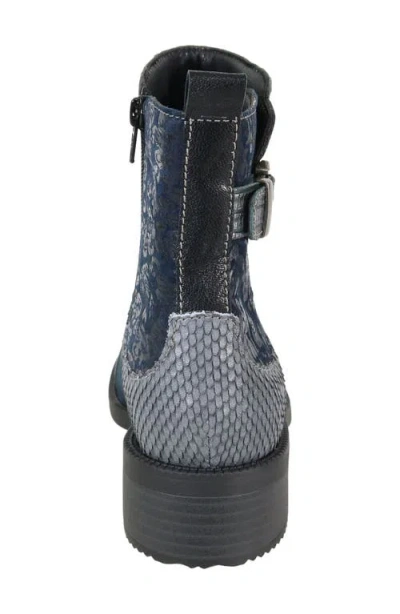 David Tate Surprise Patchwork Leather Bootie In Multi