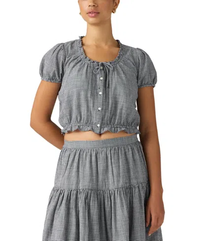 Levi's Plus Size Chiara Front Button Short-sleeve Blouse In Gray