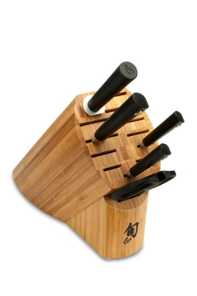 Shun Sora 6-piece Basic Knife Block Set In Black