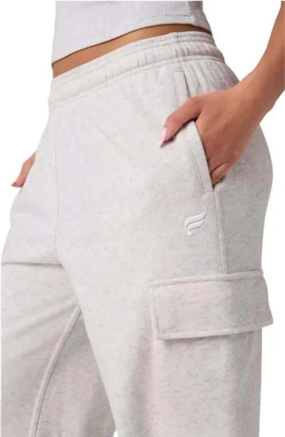 Fabletics Year Round Terry Cargo Jogger In Gray
